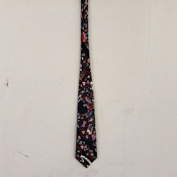 5/$100 SALE - Vintage 1993 Valentine's Day Nicole Miller Tie - Picture 4 of 5